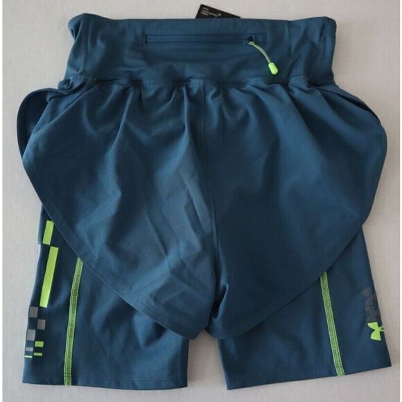 Under Armour 1376762 414 Women Sz XS Blue UA Run Anywhere Reflective Shorts $65 - Picture 2 of 11